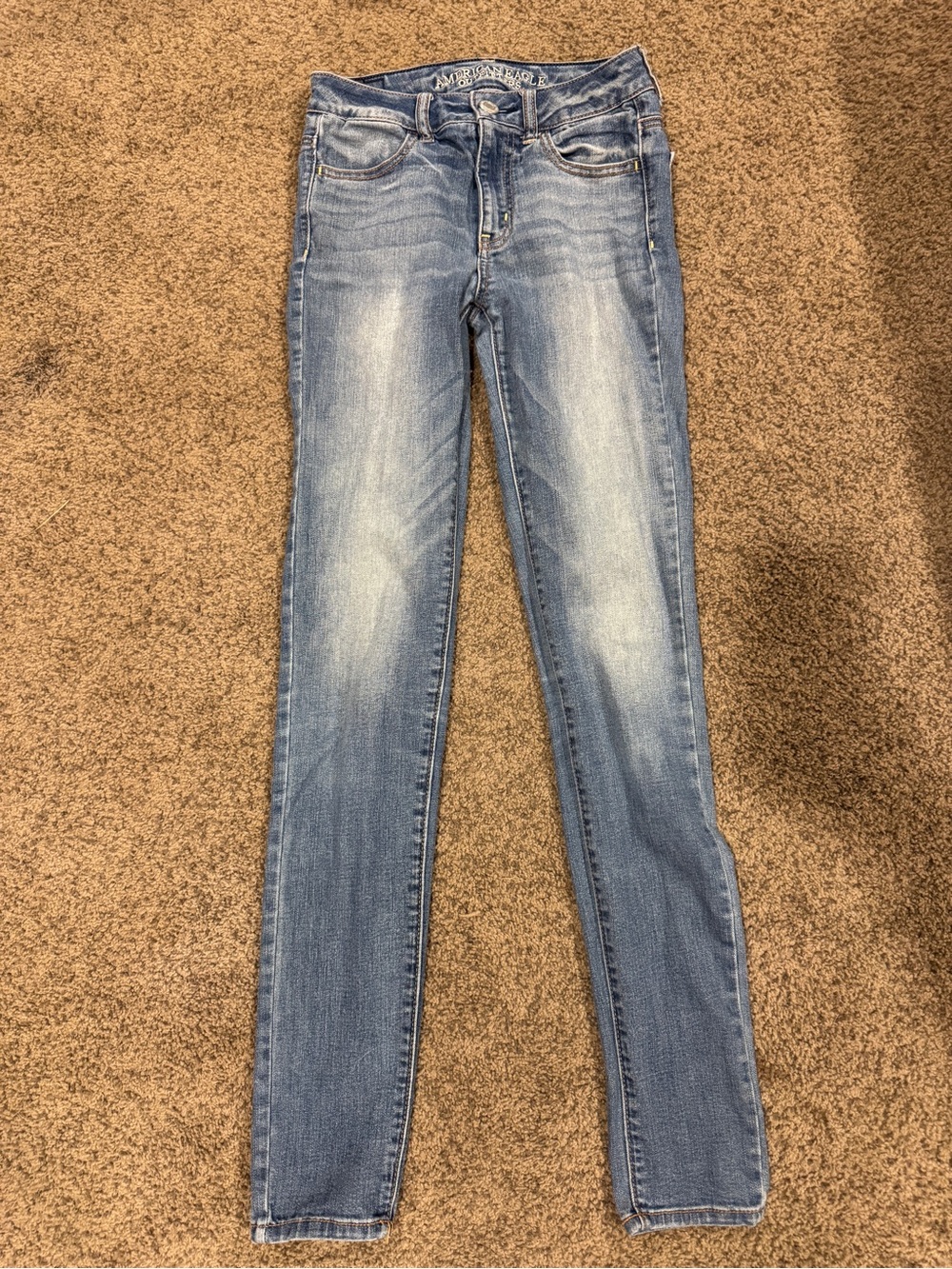 American Eagle Outfitters Super Stretch Hi-Rise Jeggings— Womens 0 Long